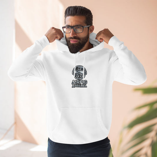 AirPig Apparel Hoodie — American Flag Pig Logo Fleece Hoodie