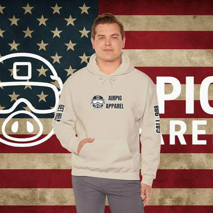 AirPig Suicide Prevention Hoodie — Soft Pullover with Shield Graphic