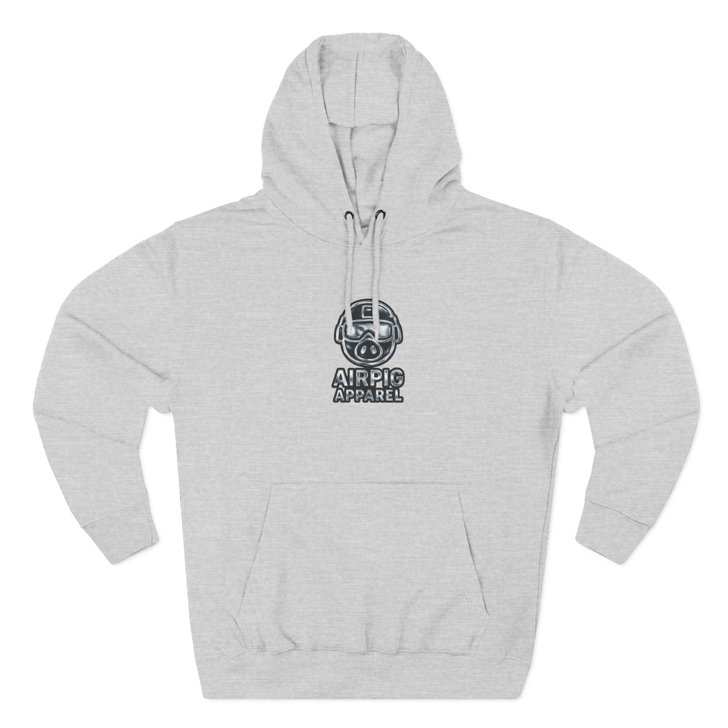 AirPig Apparel Hoodie — American Flag Pig Logo Fleece Hoodie