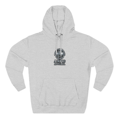 AirPig Apparel Hoodie — American Flag Pig Logo Fleece Hoodie