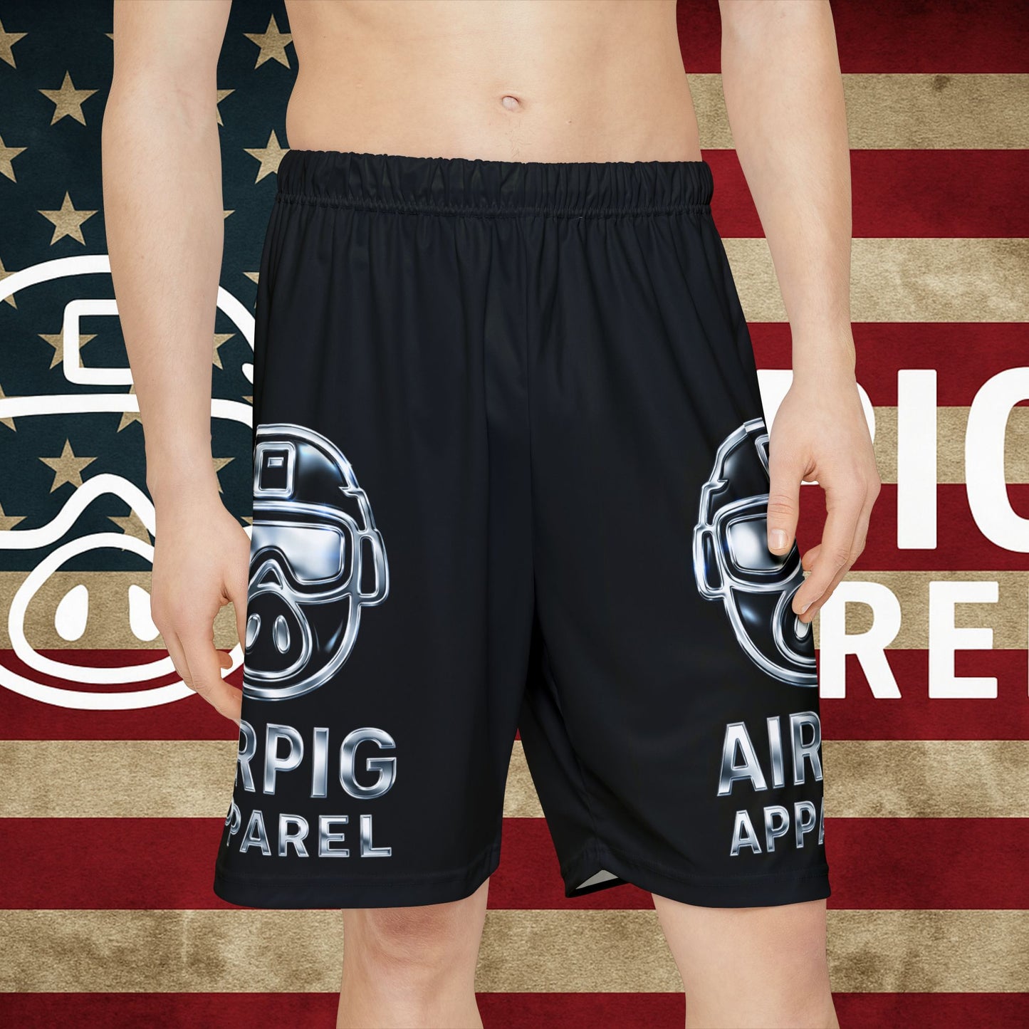 Airpig Apparel Mens Athletic Shorts  All Over Print