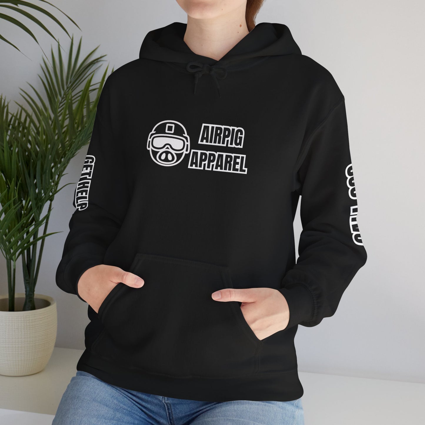 AirPig Suicide Prevention Hoodie — Soft Pullover with Shield Graphic