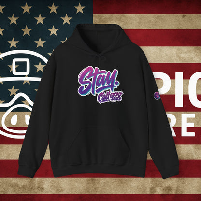 Stay Call 988 Hoodie — Mental Health Support Awareness Pullover