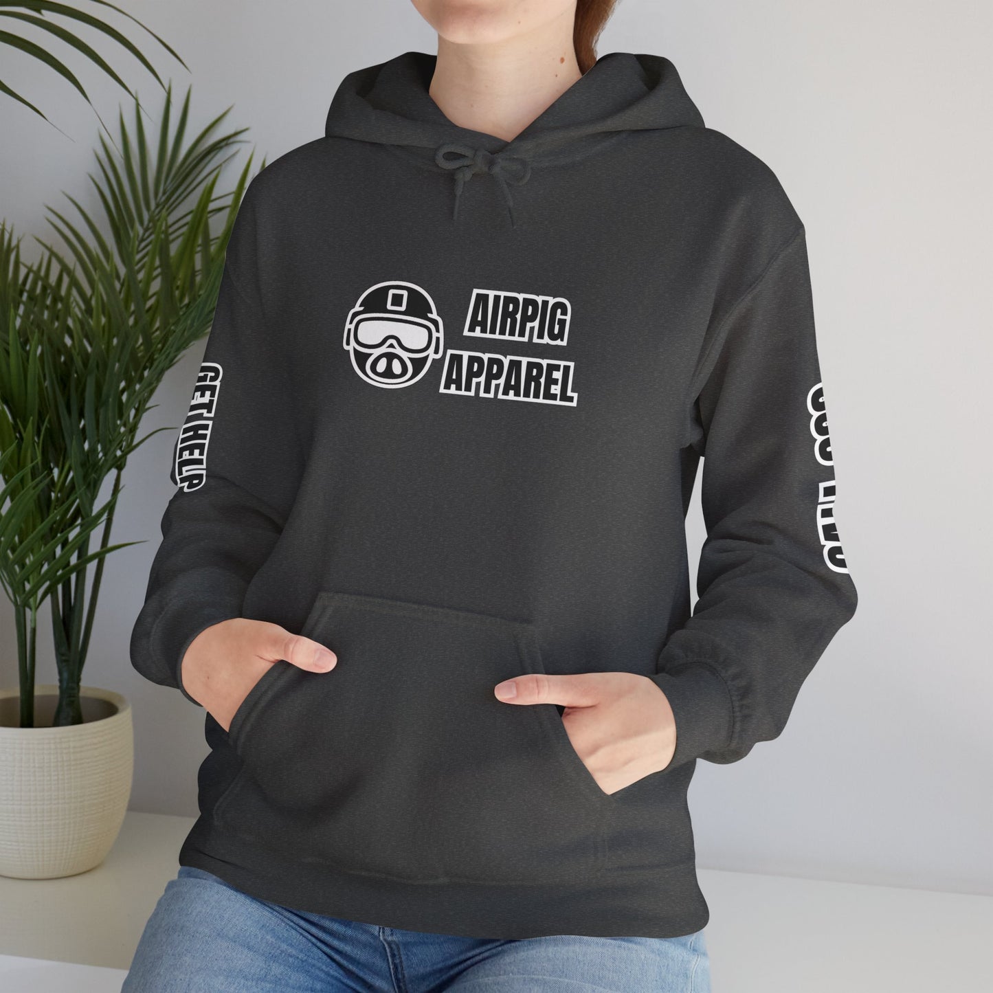 AirPig Suicide Prevention Hoodie — Soft Pullover with Shield Graphic