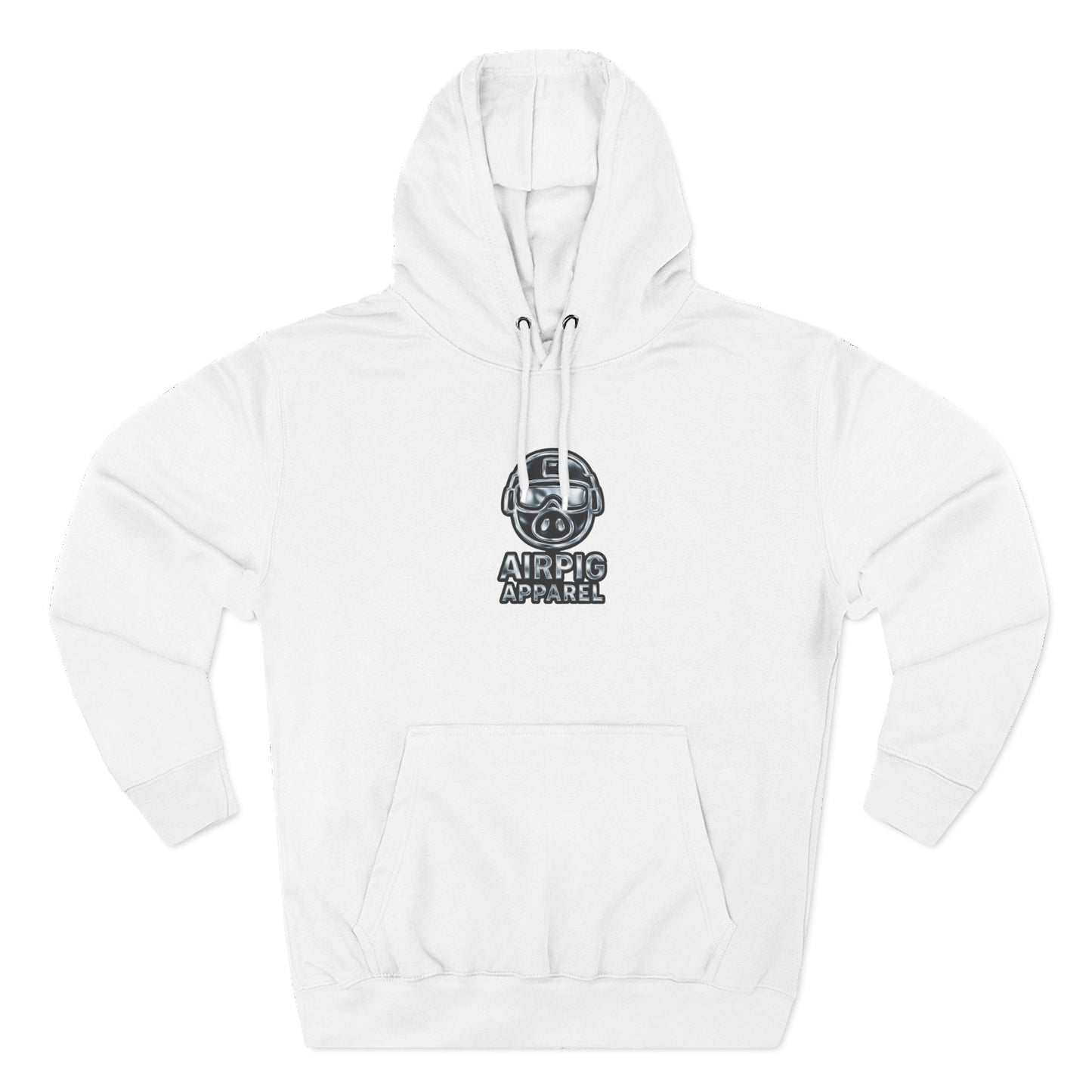 AirPig Apparel Hoodie — American Flag Pig Logo Fleece Hoodie